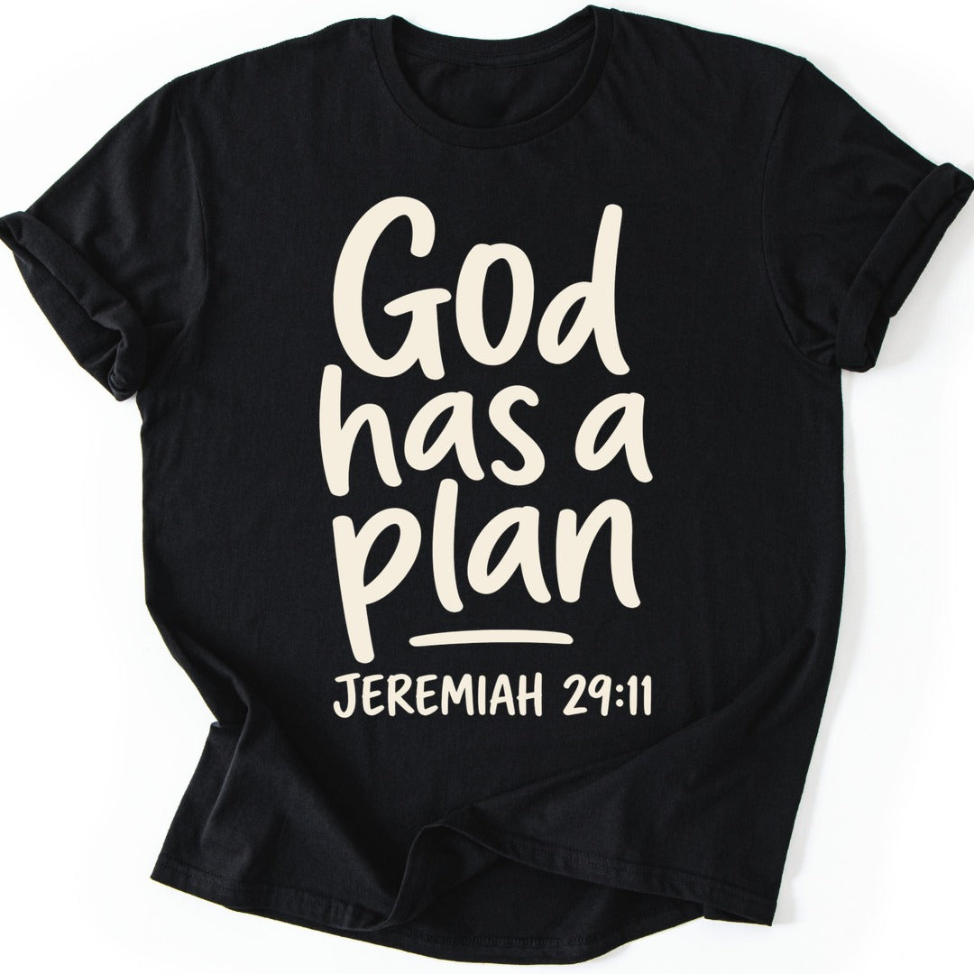 God's Plan T-shirt — Black