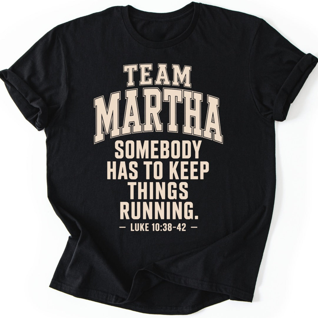 Team Martha T-shirt — Black