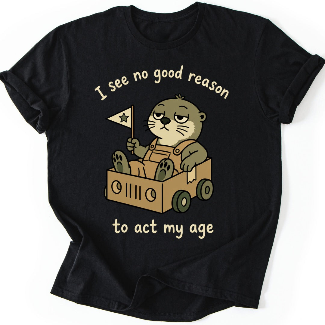 Otter Go-Kart T-shirt — Black