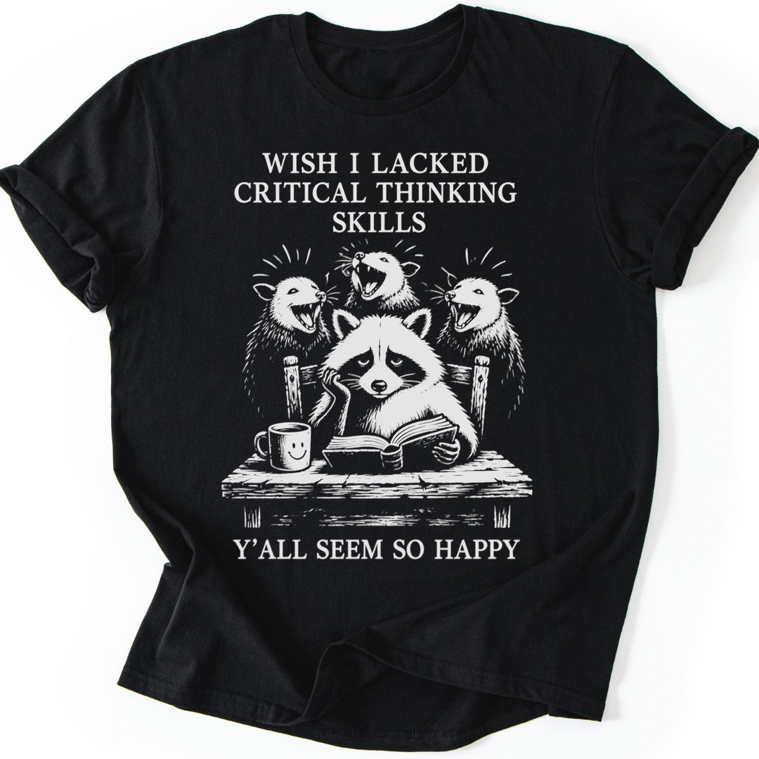 Critical Thinking T-shirt — Black