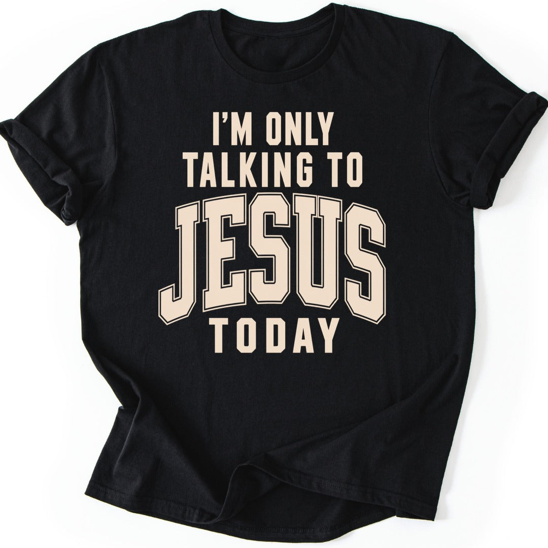Talking To Jesus T-shirt — Black