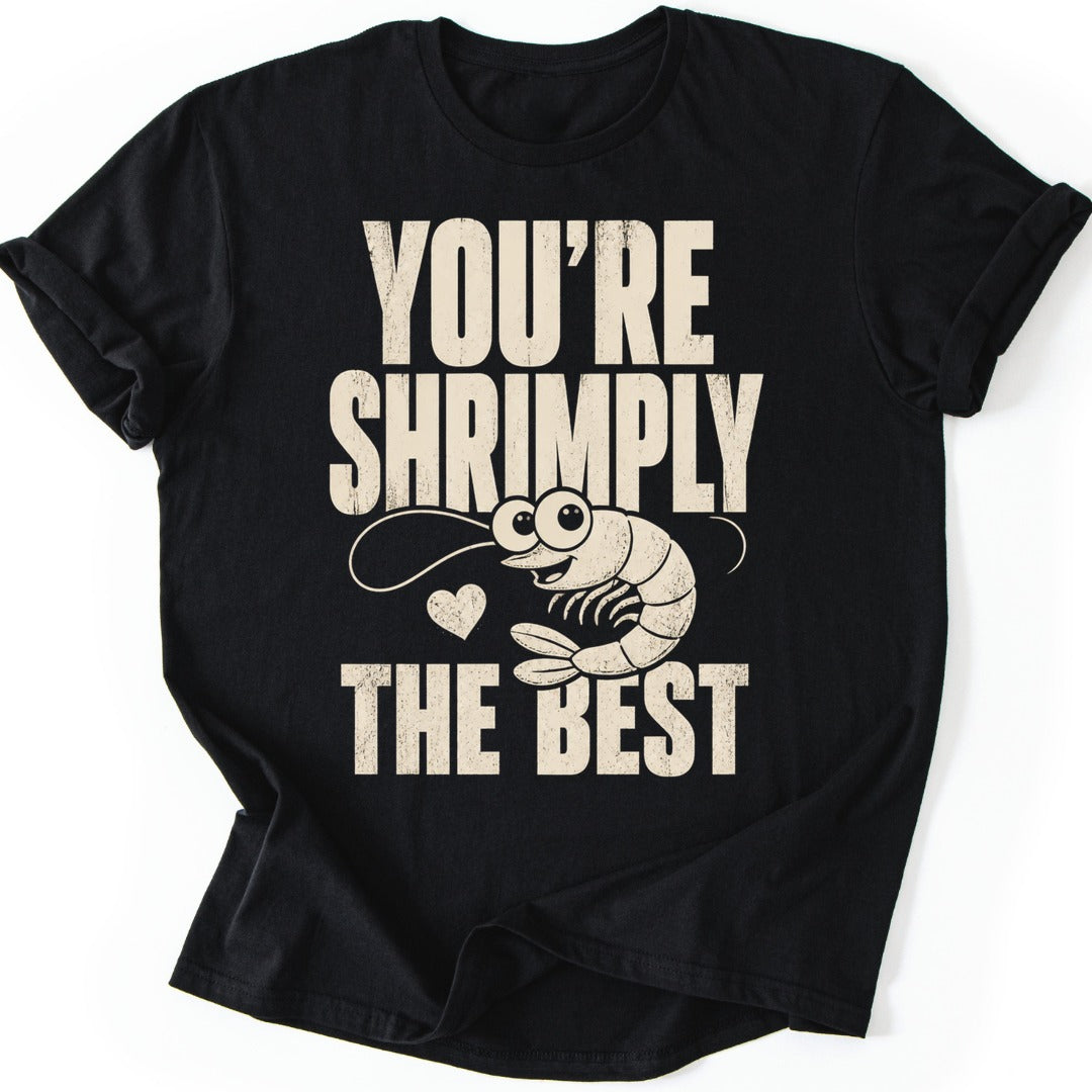 Shrimp Pun T-shirt — Black