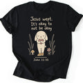Jesus Wept Bunny T-shirt — Black