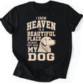 Golden Retriever Heaven T-shirt — Black