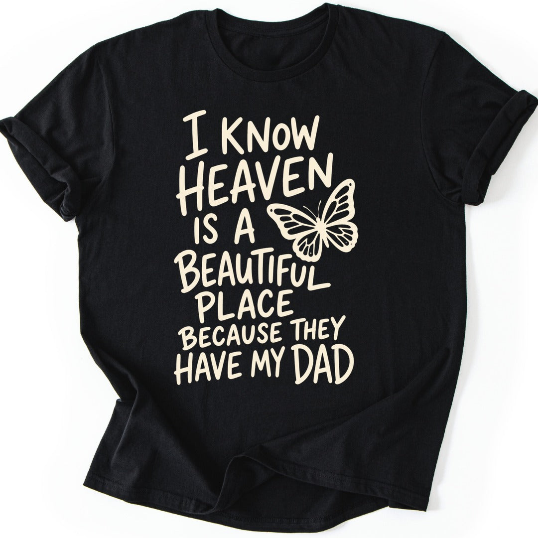 Butterfly Dad T-shirt — Black