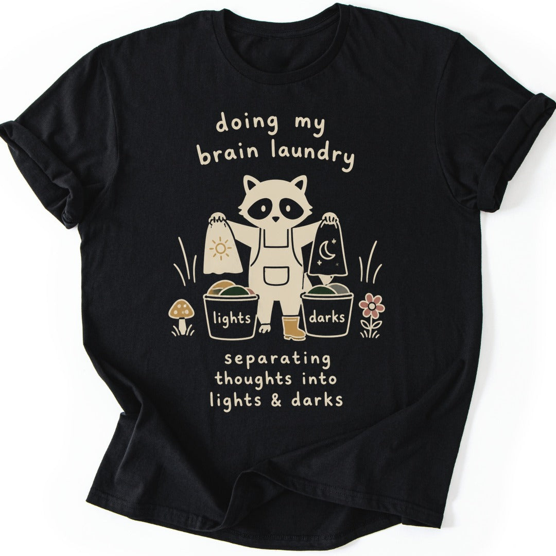 Brain Laundry T-shirt — Black