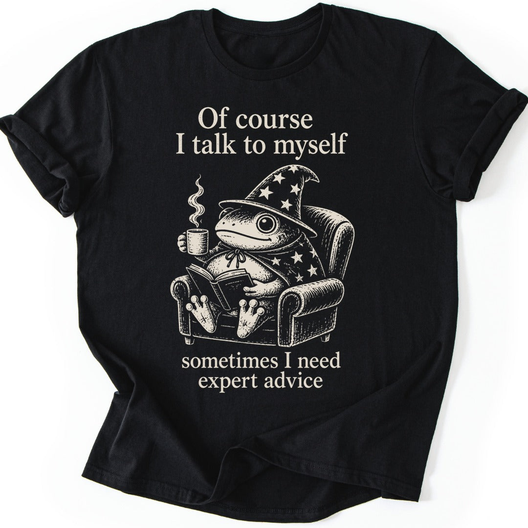 Self Talk Toad T-shirt — Black