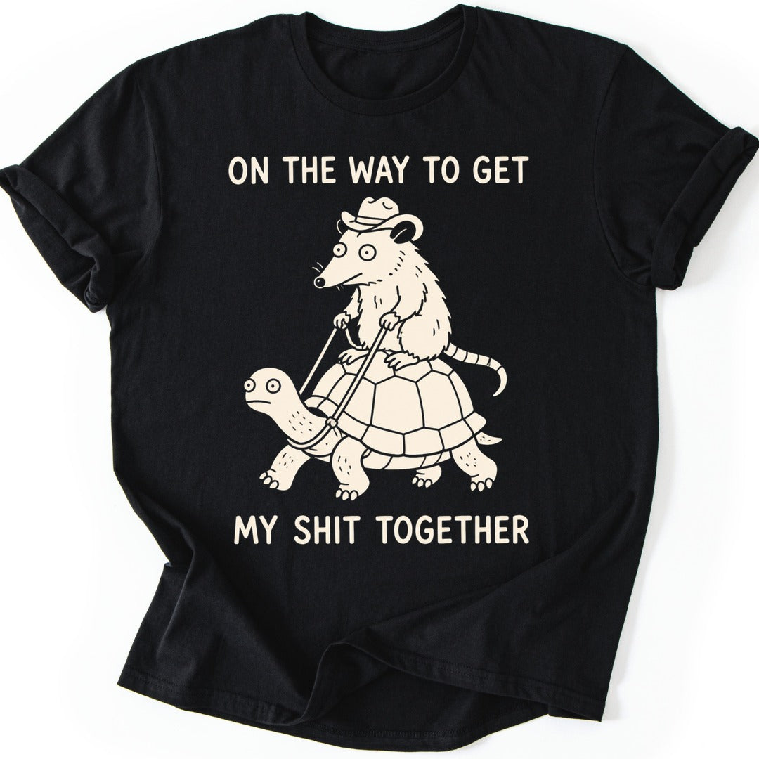 Possum Turtle T-shirt — Black