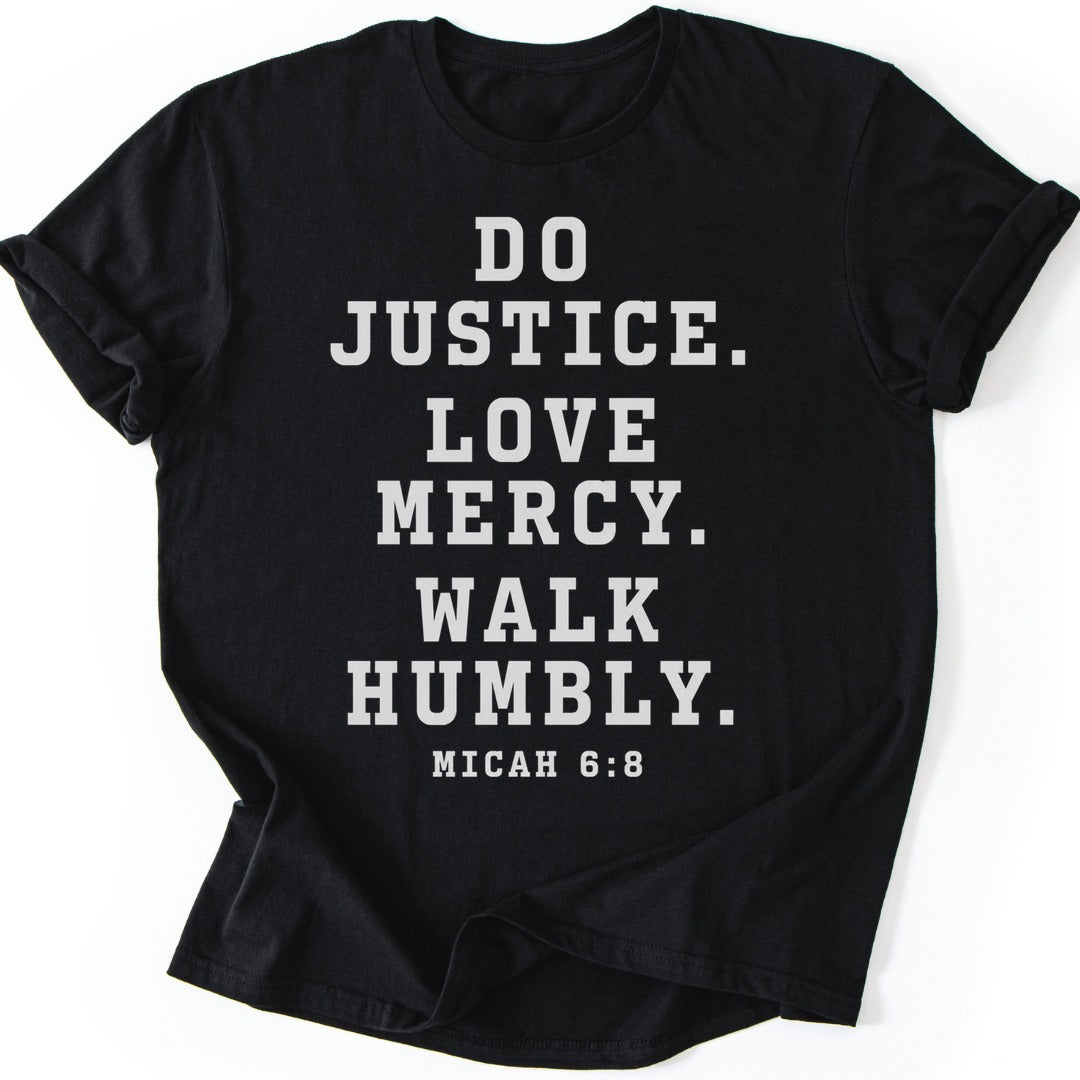 Walk Humbly T-shirt — Black