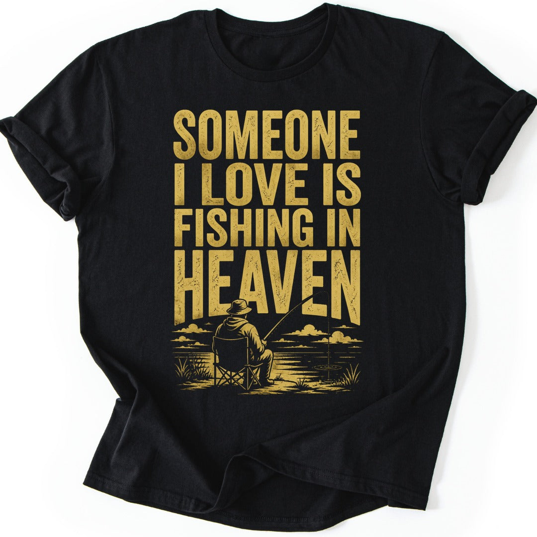 Fishing Heaven T-shirt — Black