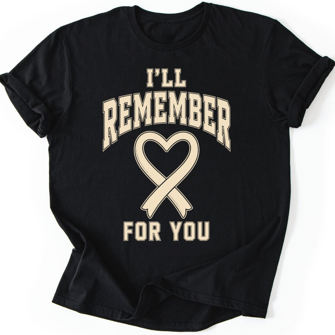 Remember Ribbon T-shirt — Black