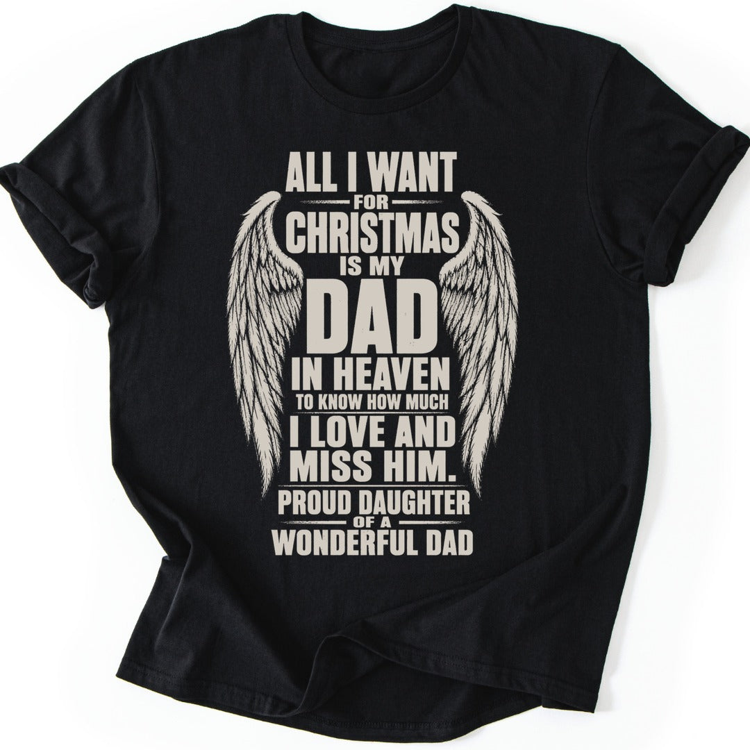 Proud Daughter T-shirt — Black