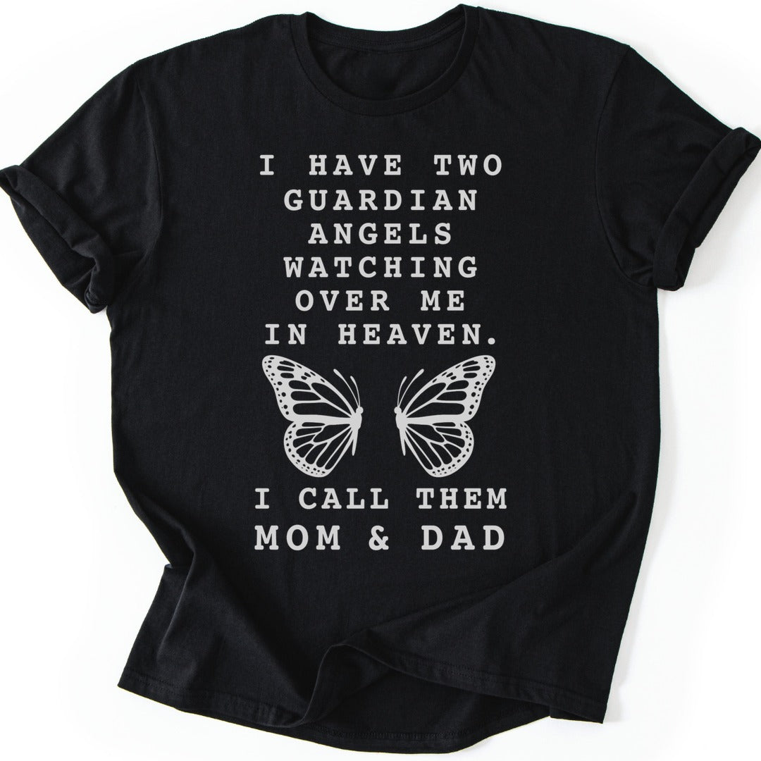 Butterfly Parents T-shirt — Black