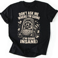 Driving Raccoon T-shirt — Black