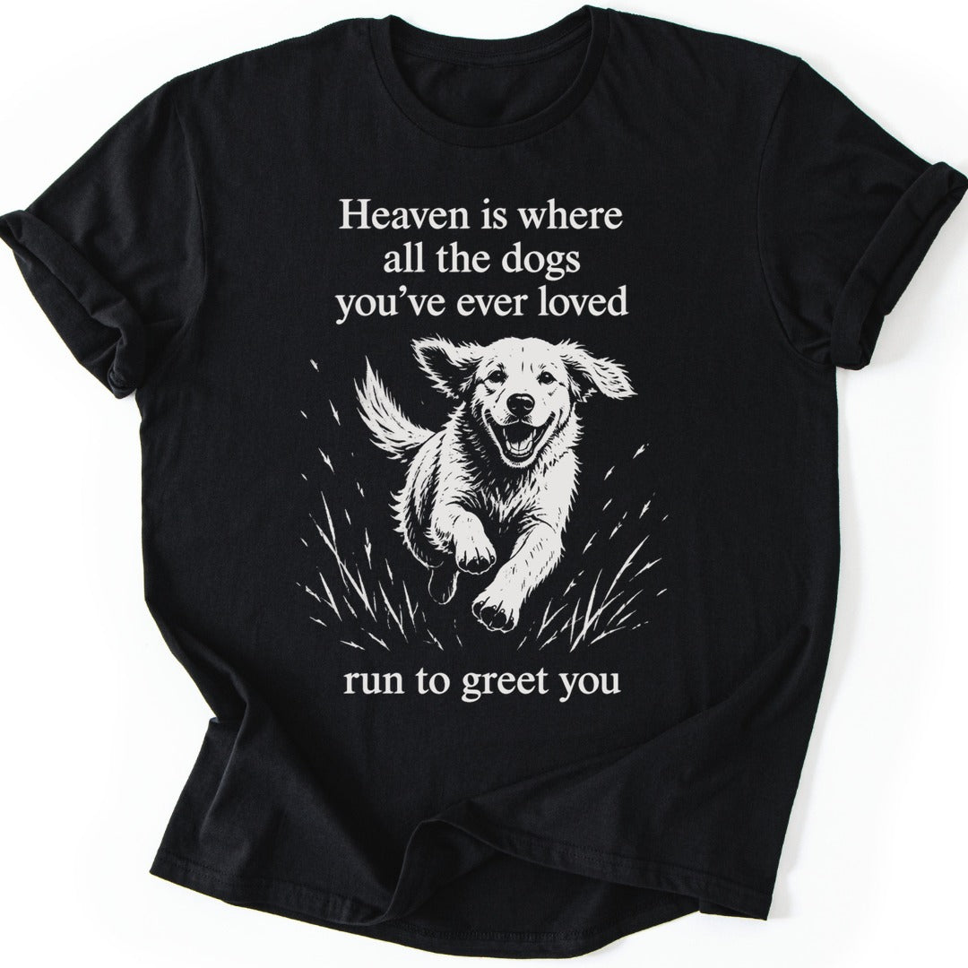Greeting Dogs T-shirt — Black