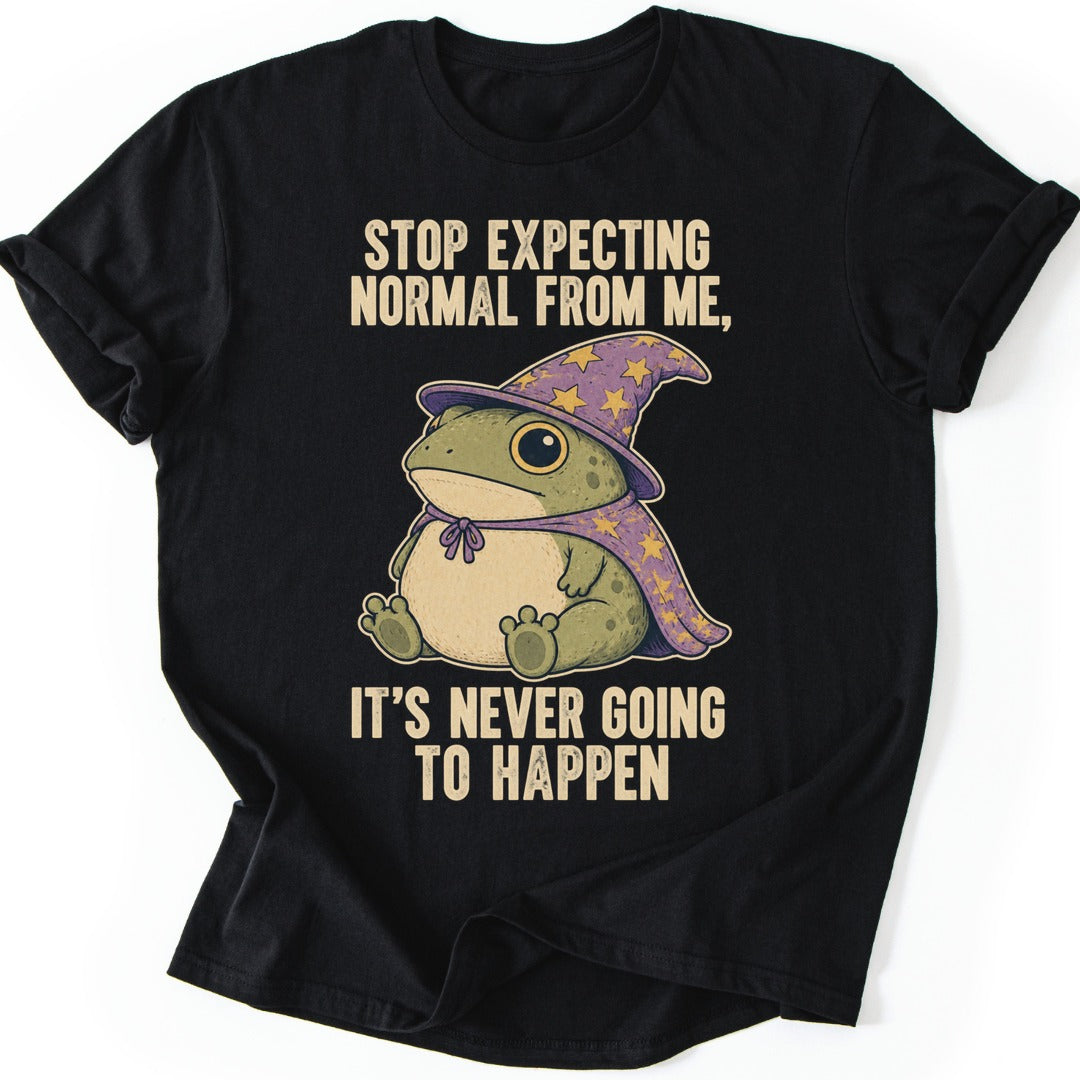 Never Normal Toad T-shirt — Black