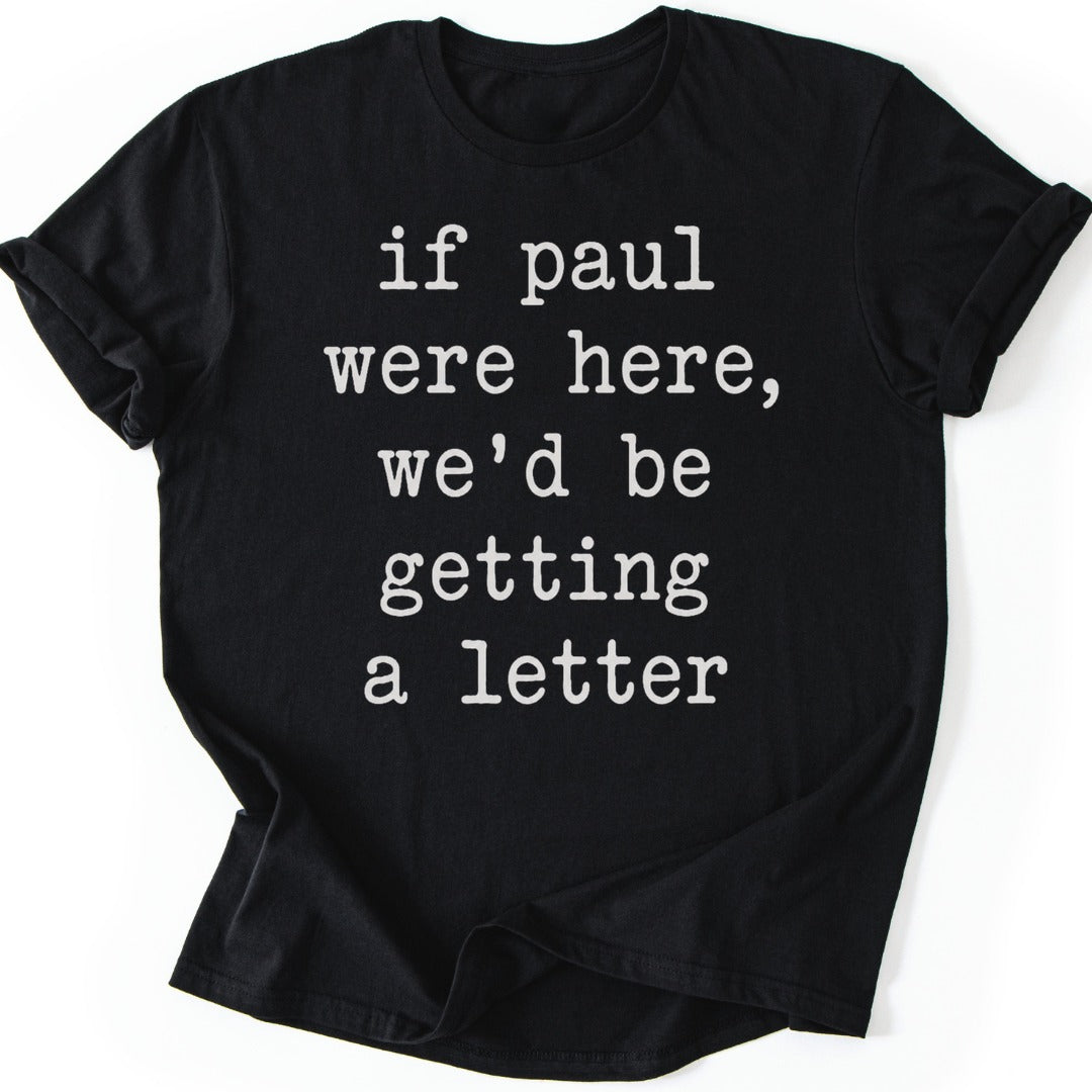 Paul's Letter T-shirt — Black