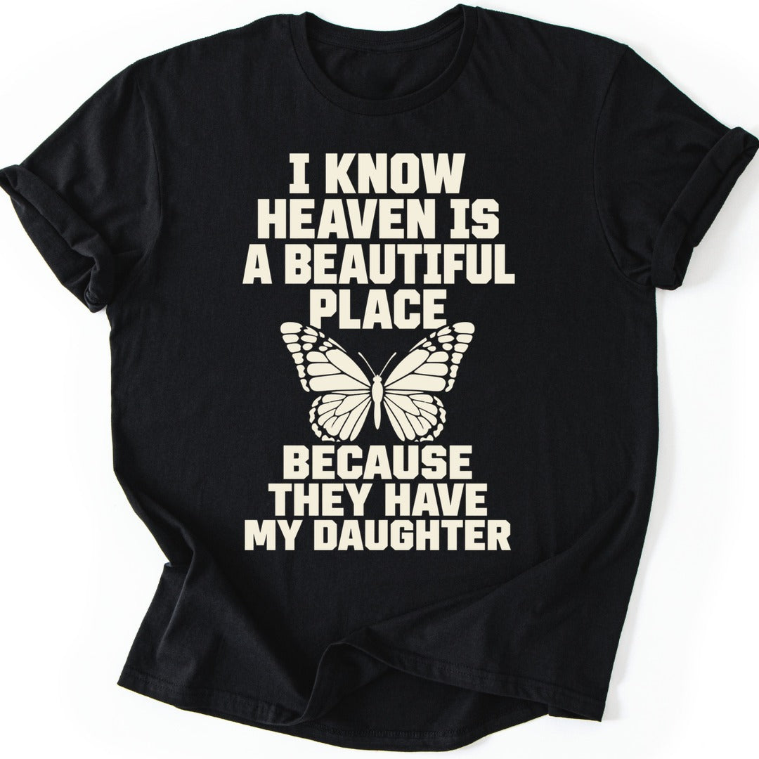 Beautiful Place Daughter T-shirt — Black