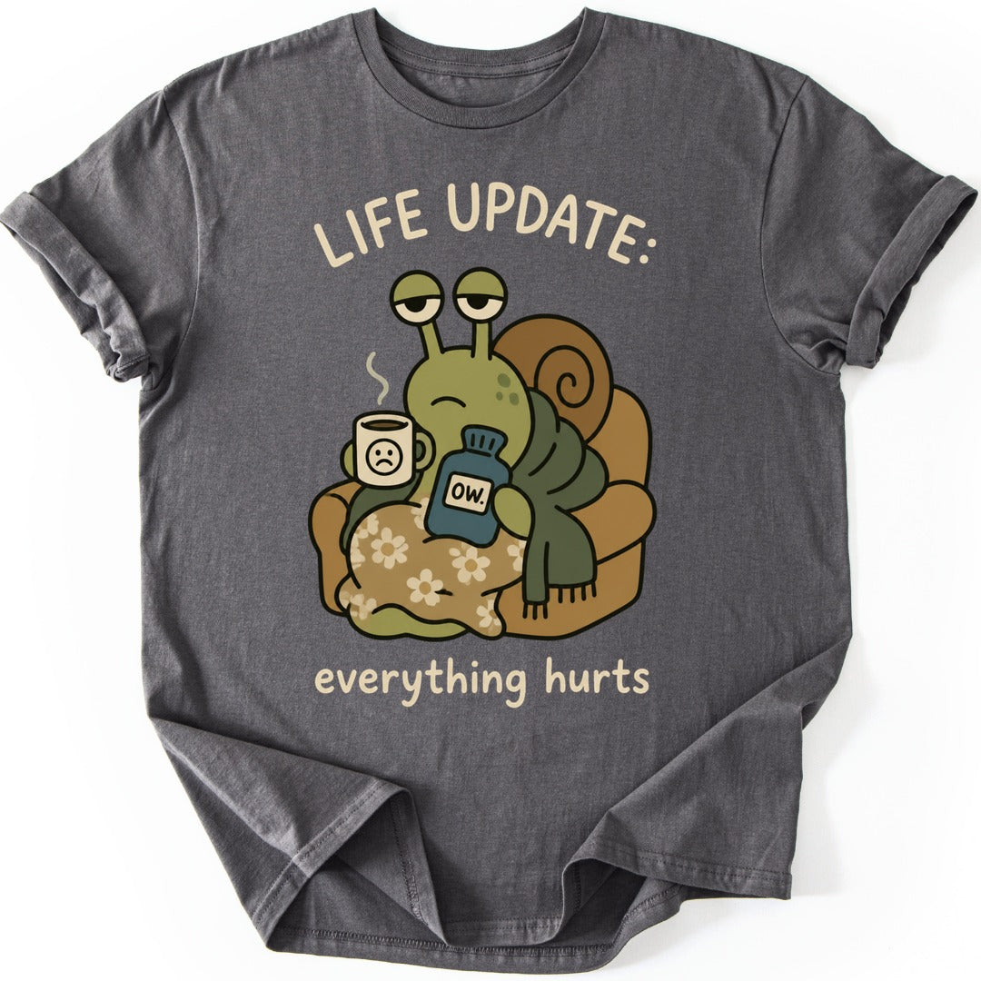 Everything Hurts T-shirt — Charcoal