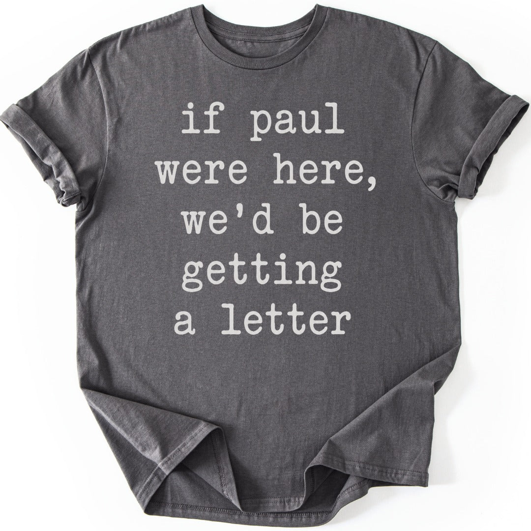 Paul's Letter T-shirt — Charcoal