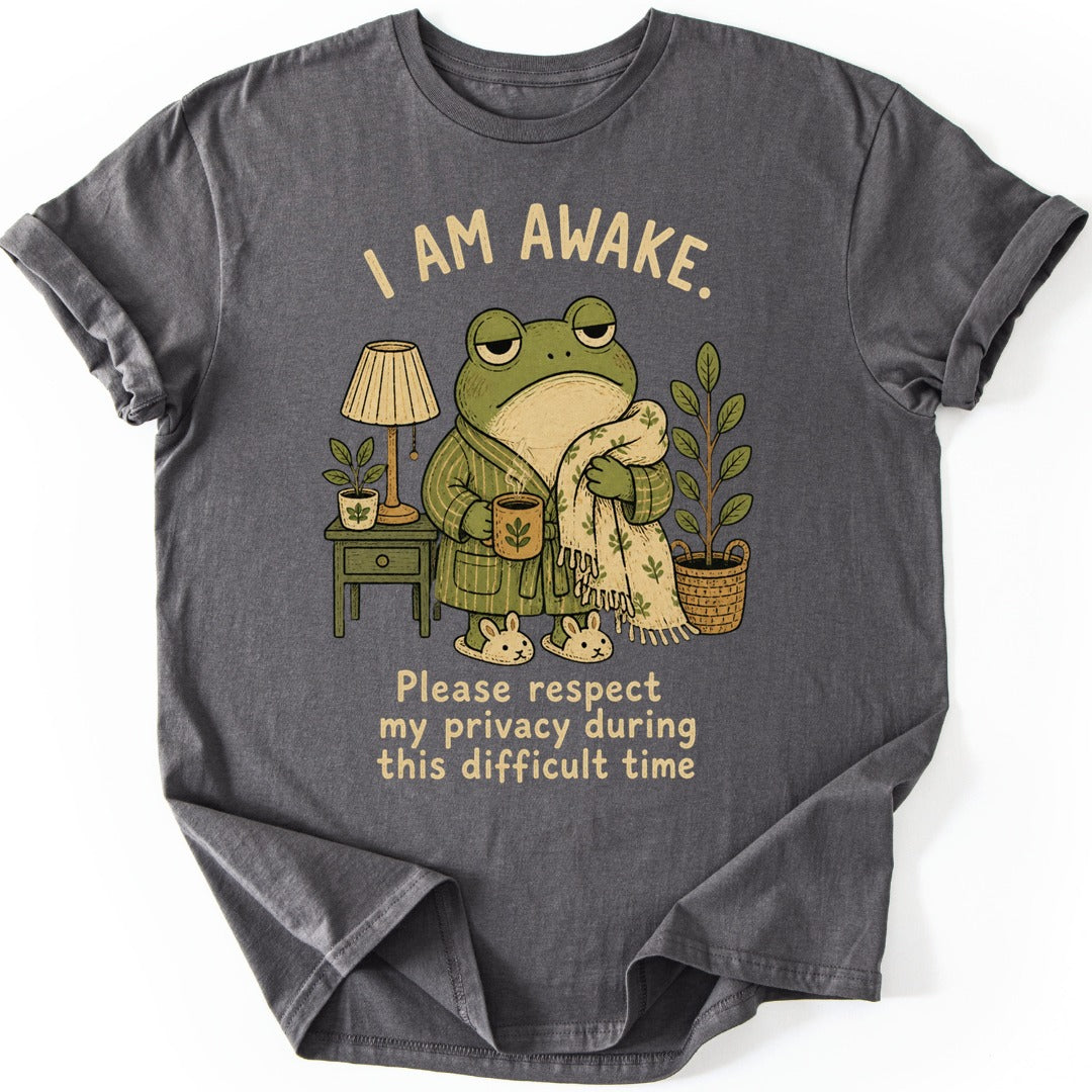 Barely Awake T-shirt — Charcoal