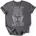 Butterfly Parents T-shirt — Charcoal