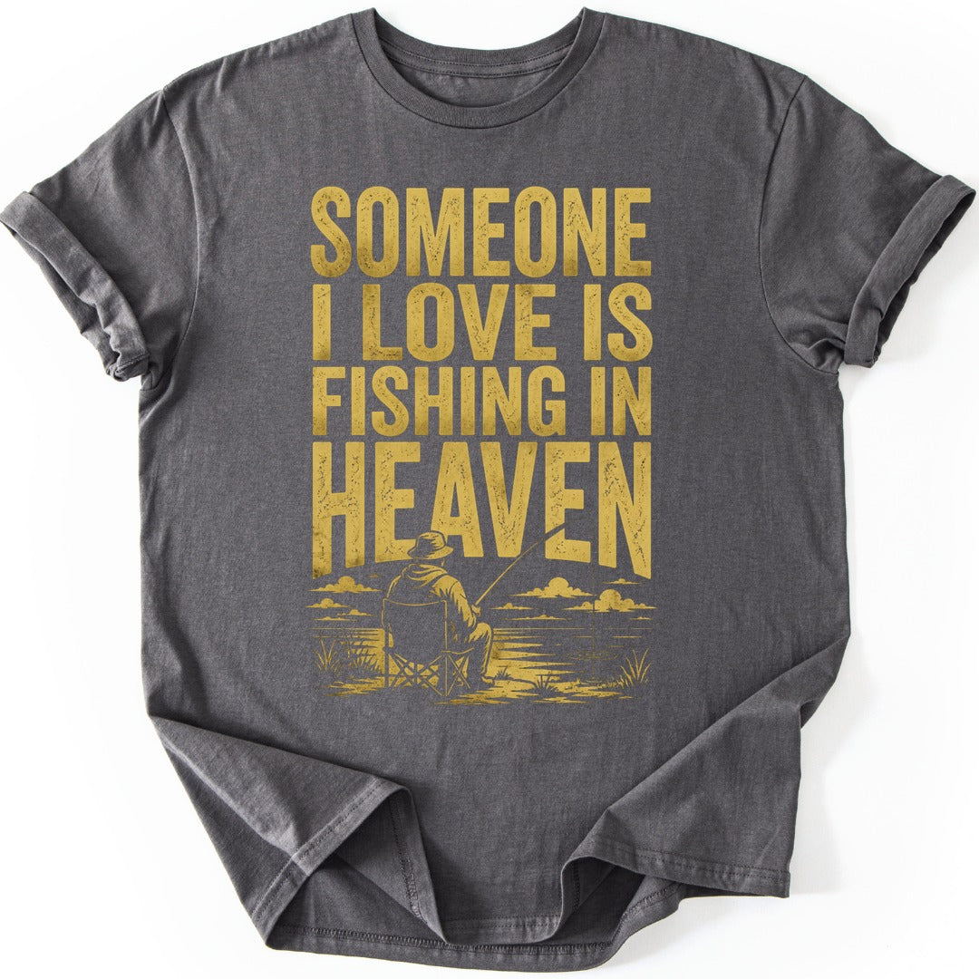 Fishing Heaven T-shirt — Charcoal
