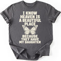Beautiful Place Daughter T-shirt — Charcoal