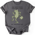 Zen Frog T-shirt — Charcoal