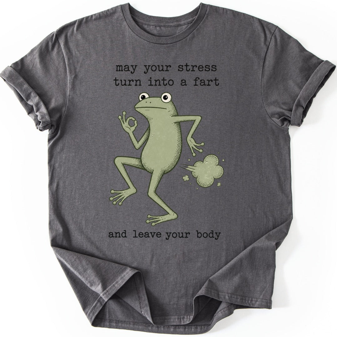 Zen Frog T-shirt — Charcoal