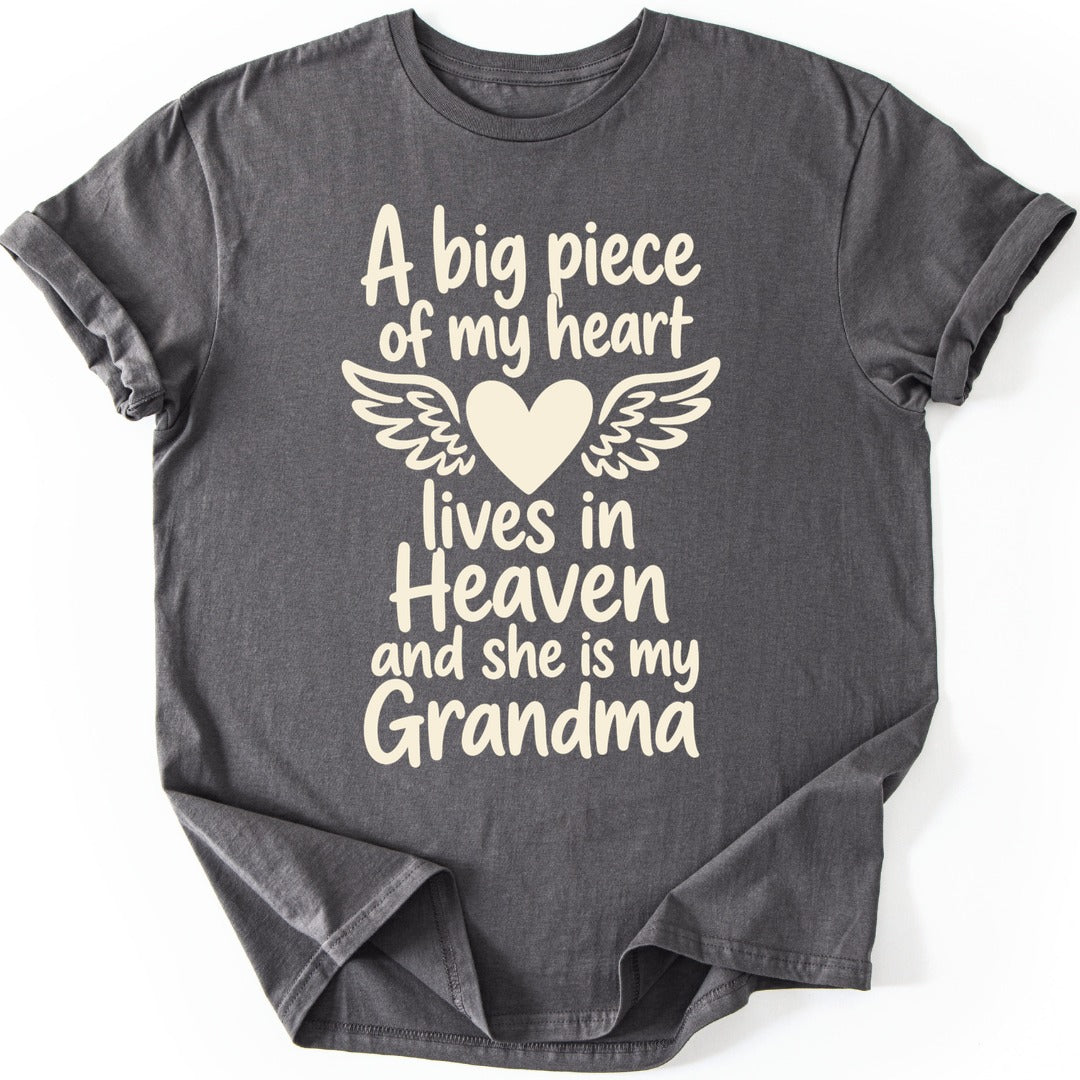 Grandma Heaven T-shirt — Charcoal