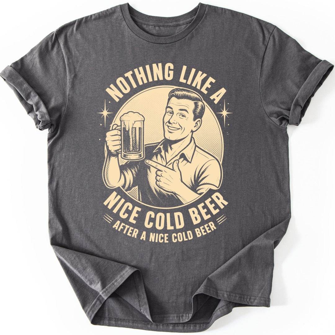 Cold Beer T-shirt — Charcoal
