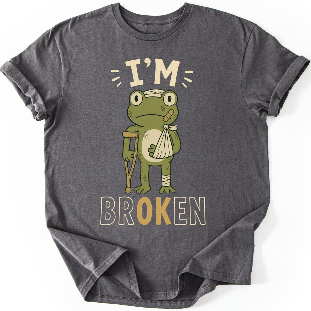 Broken Frog T-shirt — Charcoal