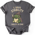 Stability Frog T-shirt — Charcoal