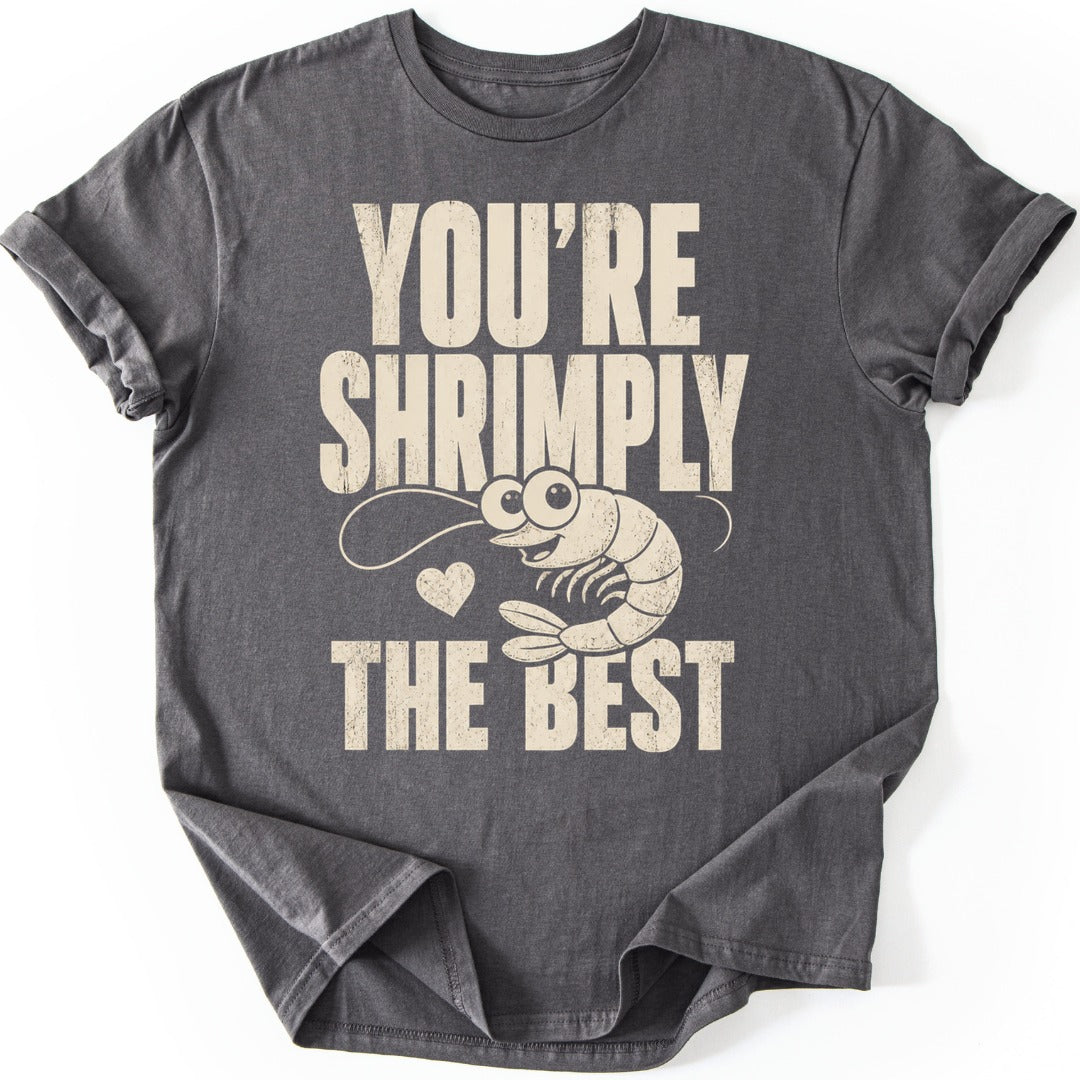 Shrimp Pun T-shirt — Charcoal