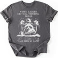 Critical Thinking T-shirt — Charcoal