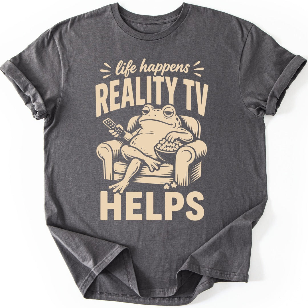Reality Frog T-shirt — Charcoal