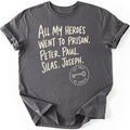Prison Heroes T-shirt — Charcoal