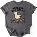 Drama Duck T-shirt — Charcoal