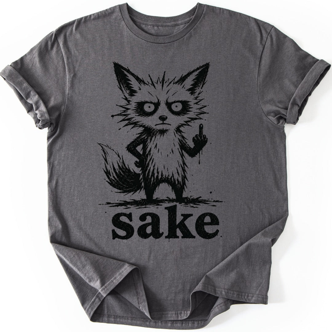 Grumpy Fox T-shirt — Charcoal