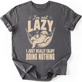 Lazy Sloth T-shirt — Charcoal