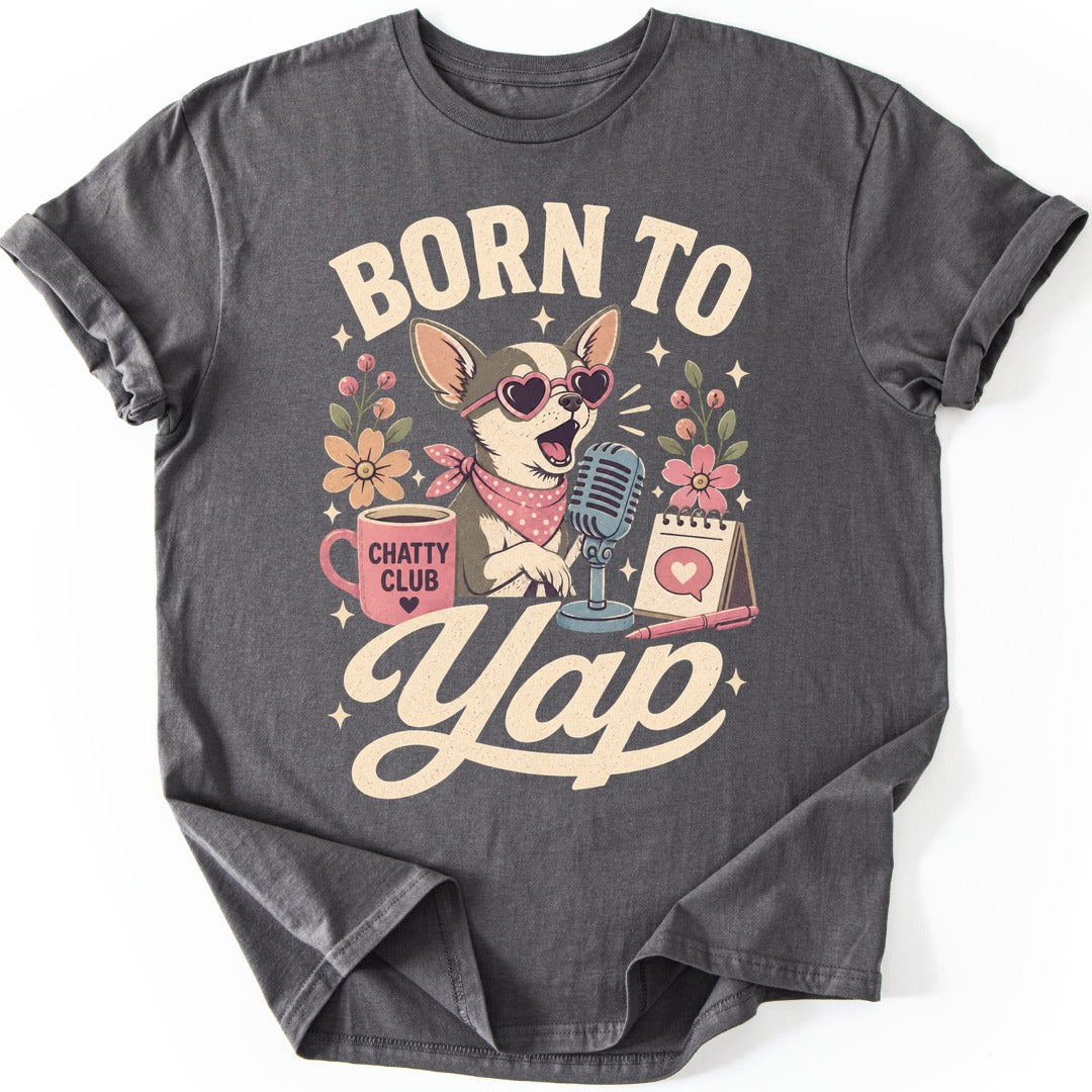 Yapping Chihuahua T-shirt — Charcoal