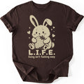 Life Acronym T-shirt — Dark Chocolate