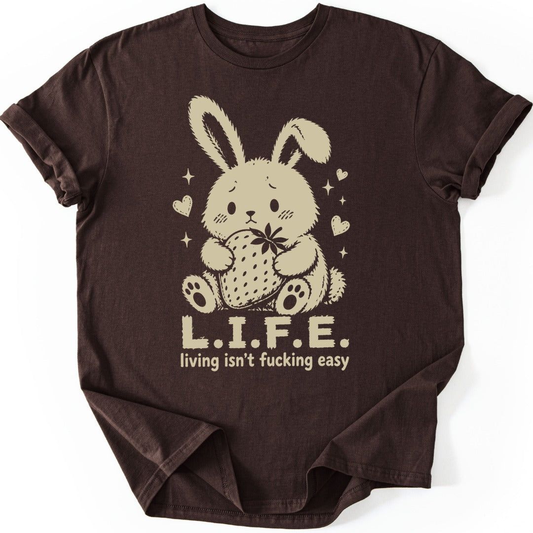 Life Acronym T-shirt — Dark Chocolate