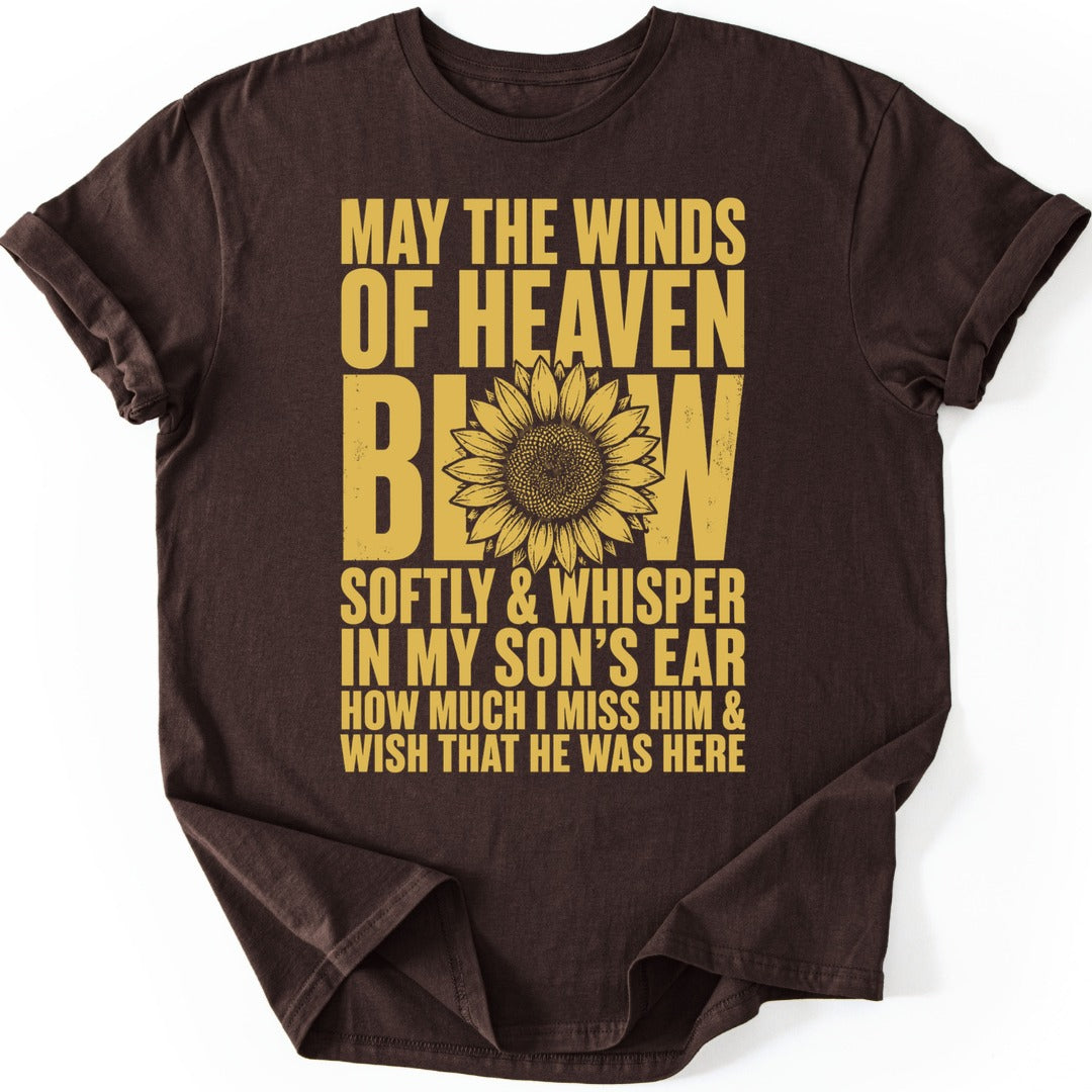 Sunflower Winds T-shirt — Dark Chocolate