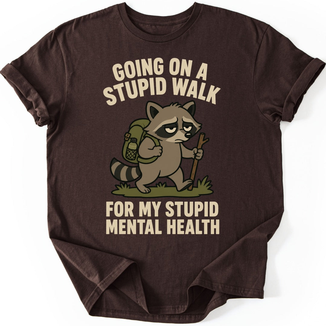 Raccoon Hike T-shirt — Dark Chocolate