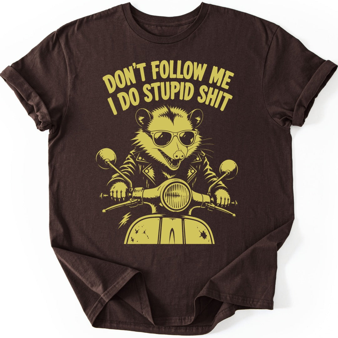 Scooter Possum T-shirt — Dark Chocolate