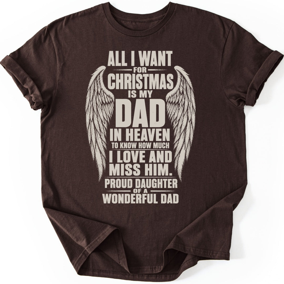 Proud Daughter T-shirt — Dark Chocolate
