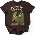 Piano Frog T-shirt — Dark Chocolate