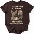 Both Laughing T-shirt — Dark Chocolate